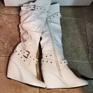 Wedge Knee boots
